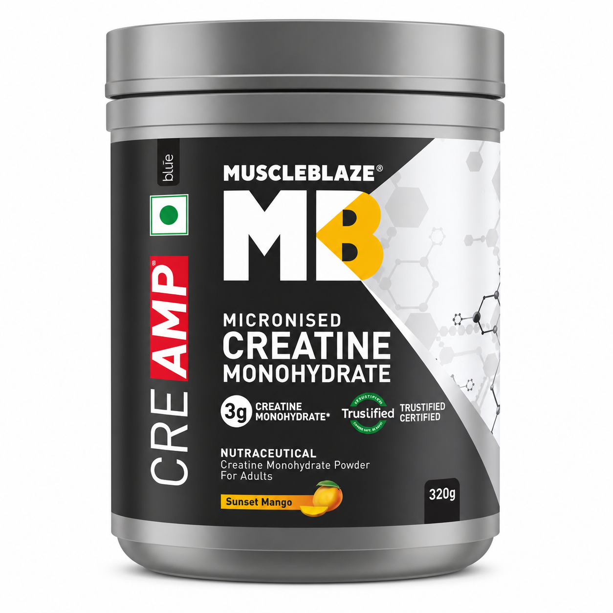 MuscleBlaze Creatine Monohydrate (CreAMP) – Micronised Creatine Powder