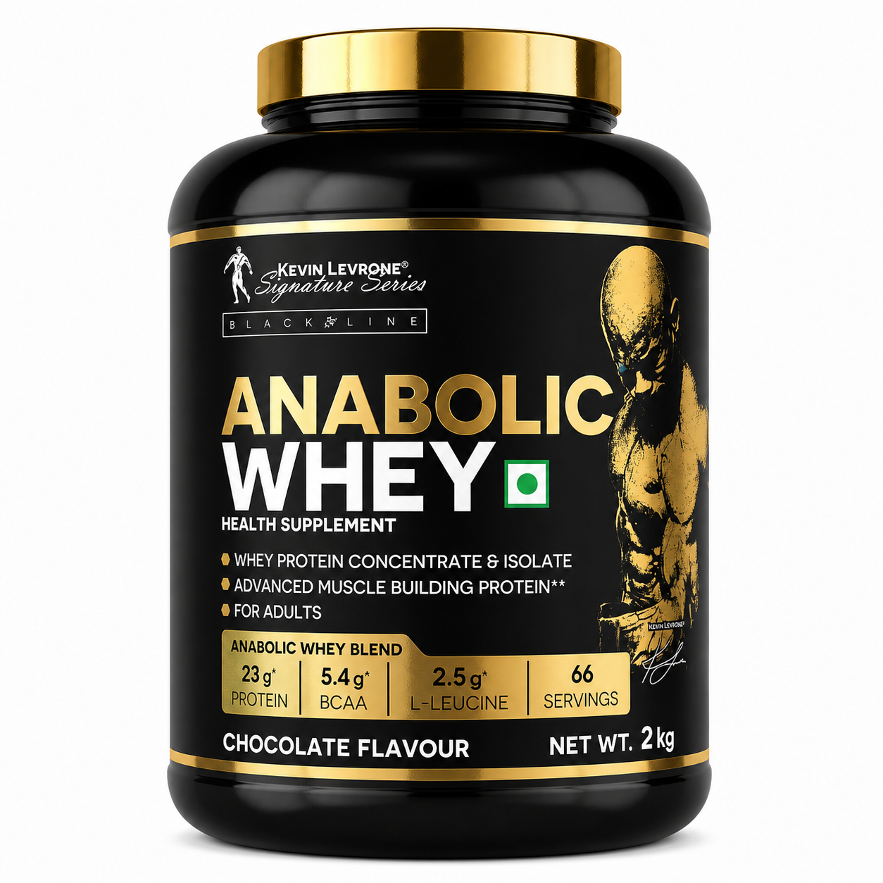 Kevin Levrone Anabolic Whey Protein – Advanced Muscle Building Formula (2 kg, Chocolate)
